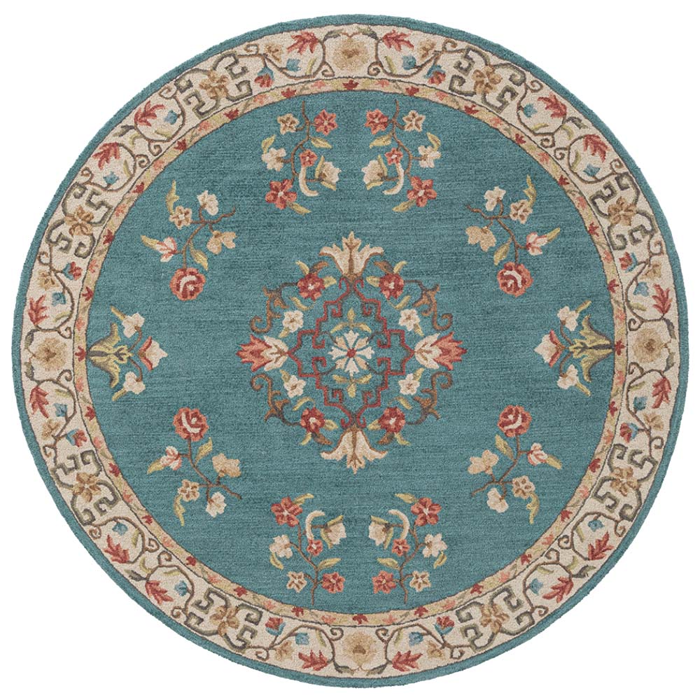 Abuson Hand Tufted Woollen Round Rug