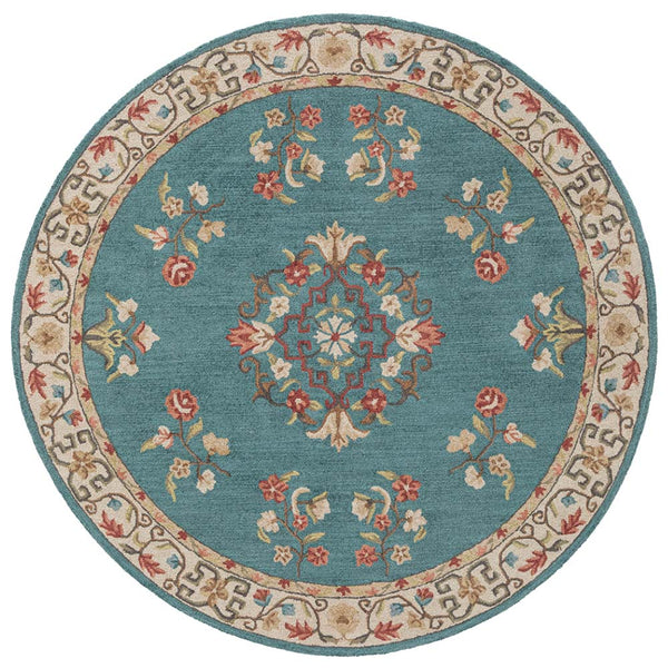 Abuson Hand Tufted Woollen Round Rug