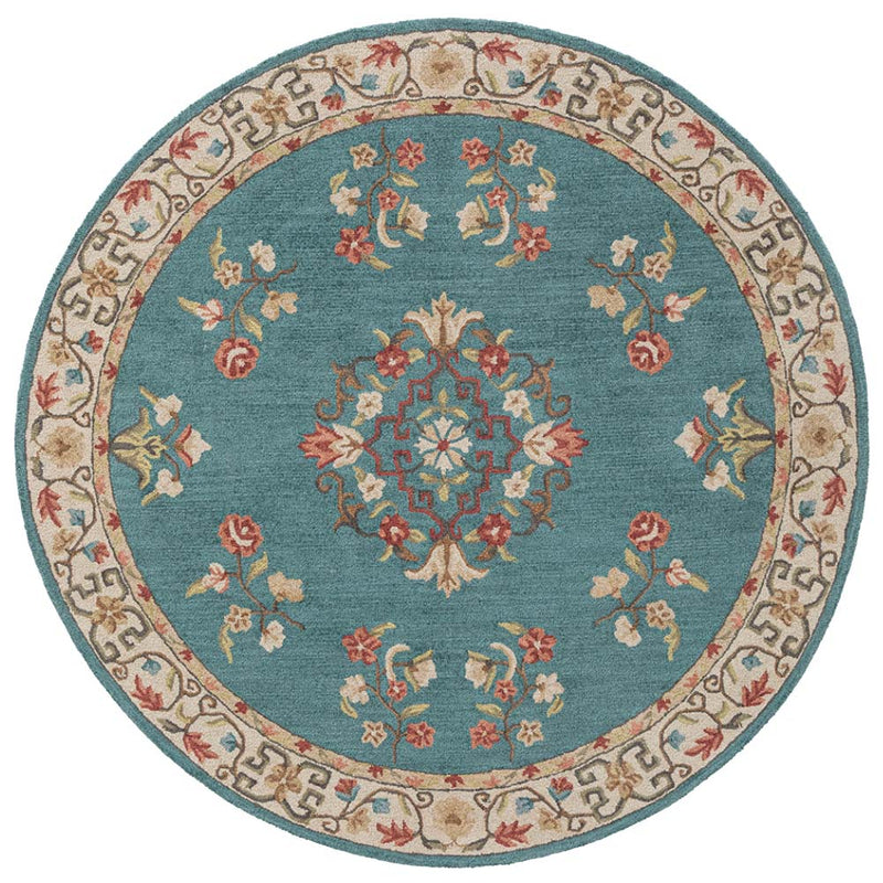 Abuson Hand Tufted Woollen Round Rug