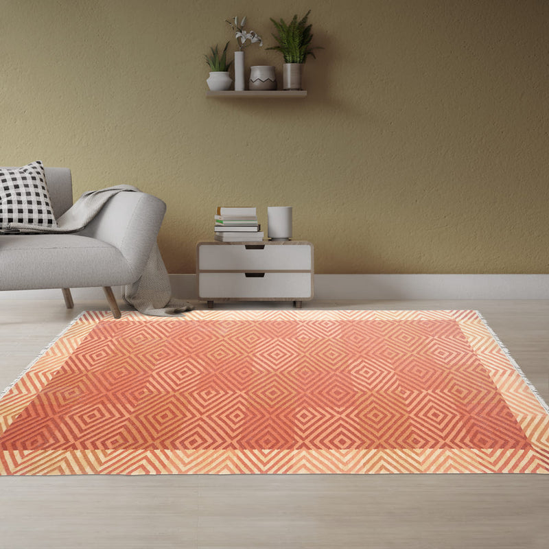 Multi Patchwork Hand Woven  Woollen Dhurrie