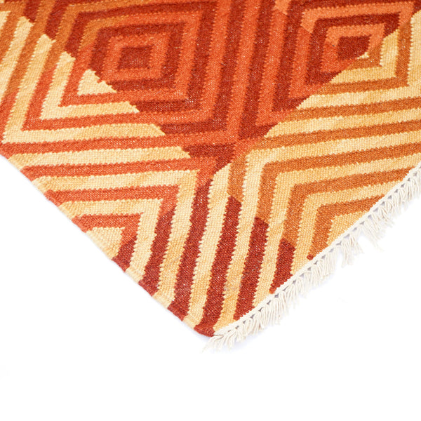 Multi Patchwork Hand Woven  Woollen Dhurrie