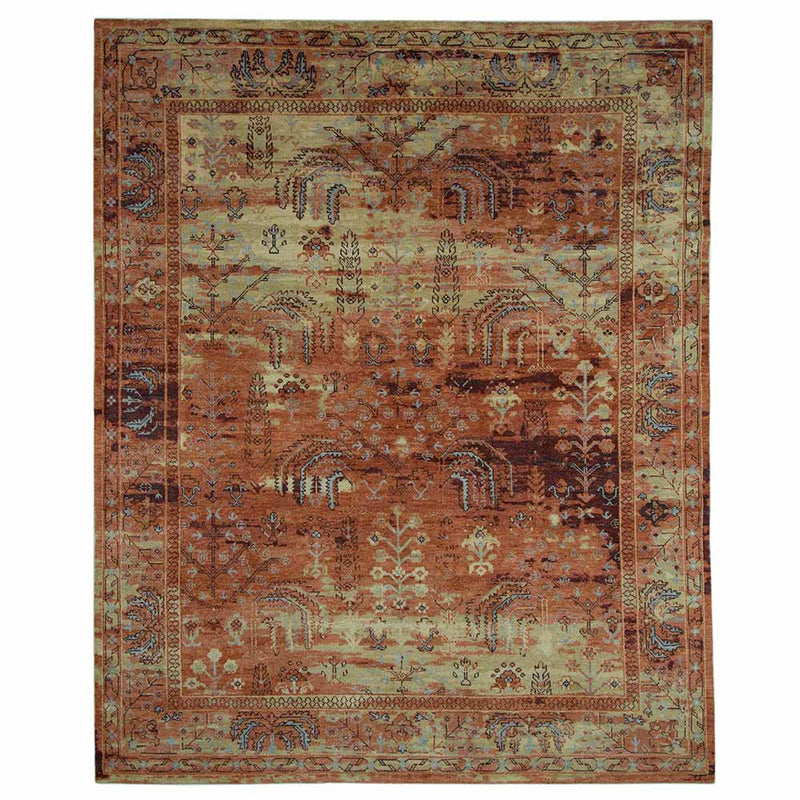 Kashan Hand Knotted Woollen Rug