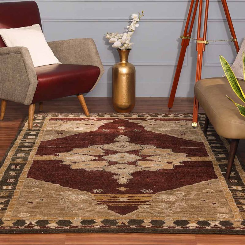 Medallion Hand Tufted Woollen Rug