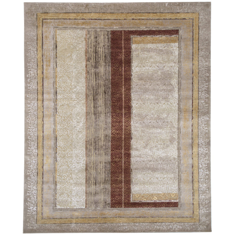 Alvin Hand Knotted Woollen and Silk Rug
