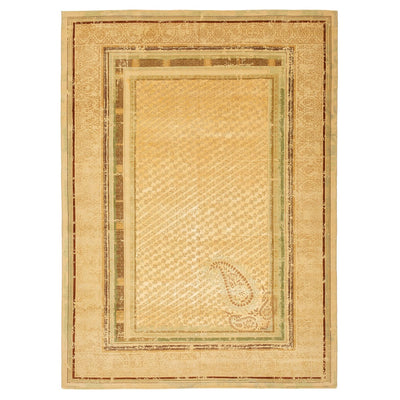 Paisley Panorama Hand Knotted Woollen and Silk Rug By Tarun Tahiliani