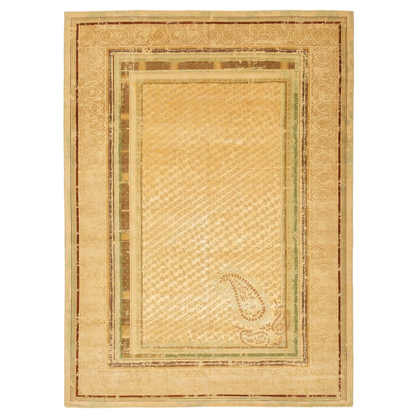 Paisley Panorama Hand Knotted Woollen and Silk Rug By Tarun Tahiliani