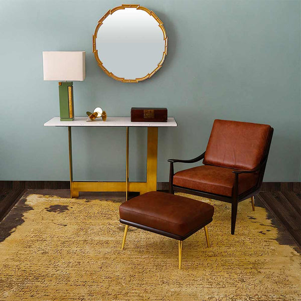 Siyaahii Hand Knotted Woollen and Silk Rug By Abraham & Thakore