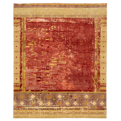 Urban Maze Hand Knotted Woollen and Silk Rug By Tarun Tahiliani