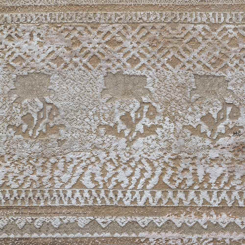 Maheshwari Hand Knotted Woollen and Silk Rug By Abraham & Thakore