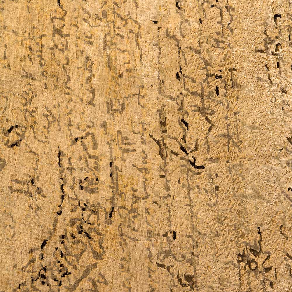 Siyaahii Hand Knotted Woollen and Silk Rug