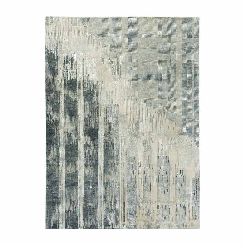 Ituri Hand Knotted Woollen and Silk Rug By Abraham & Thakore