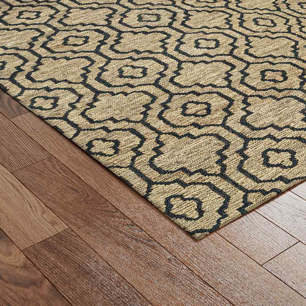 Blacken Hand Knotted Jute Rug