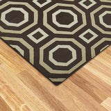 Octagon Hand Woven  Woollen Dhurrie