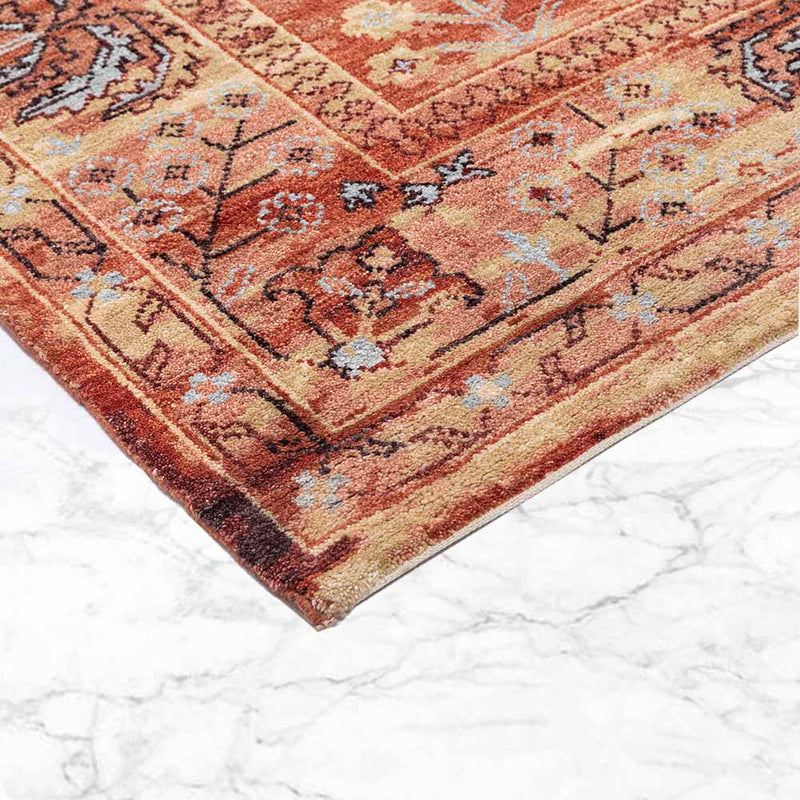 Kashan Hand Knotted Woollen Rug