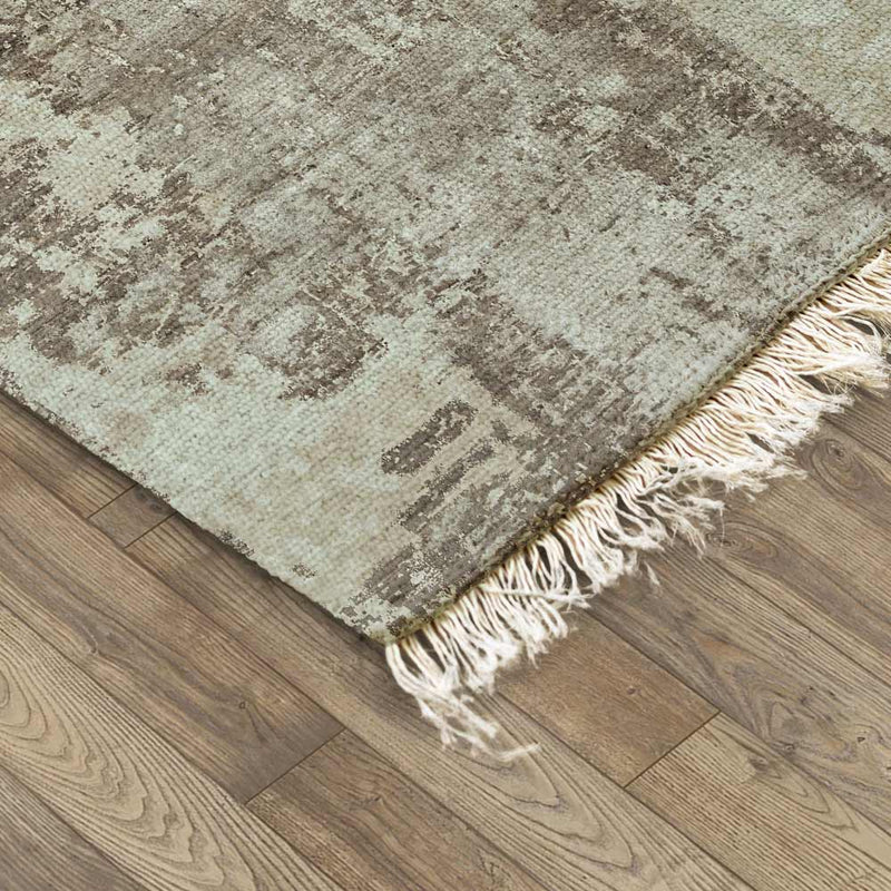 Azoree Hand Knotted Silk and Jute Rug