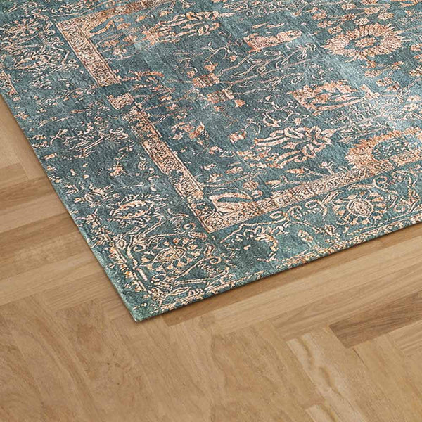 Botanicab Hand Knotted Woollen and Viscose Rug