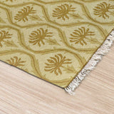 Flames Hand Woven  Woollen Dhurrie