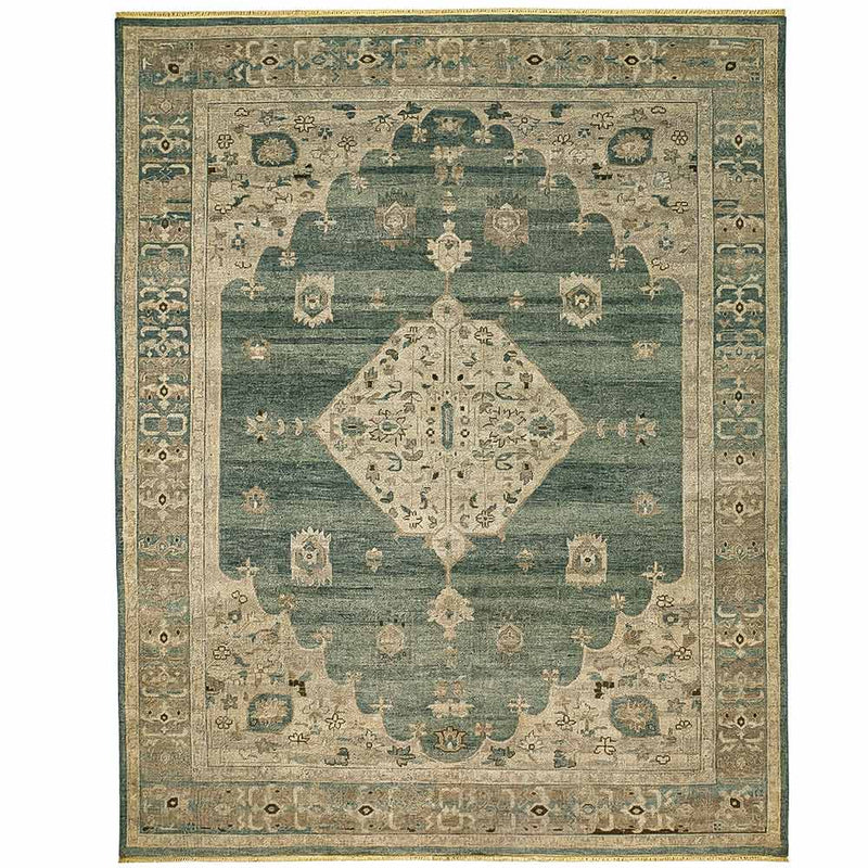 Oushakh Hand Knotted Woollen Rug