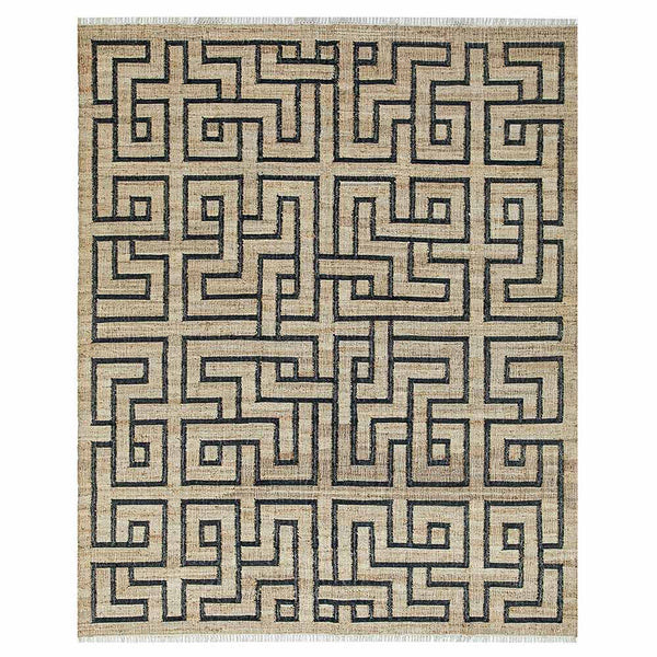 Hayes Hand Woven Jute and Cotton Dhurrie