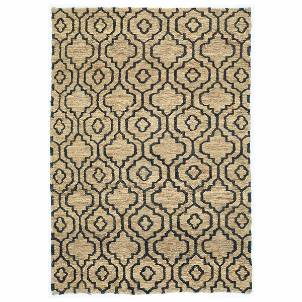 Blacken Hand Knotted Jute Rug